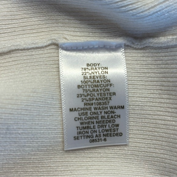 NWT Ryegrass Cream Colored Sweater Womens Size L (Size 12-14) - Picture 6 of 8